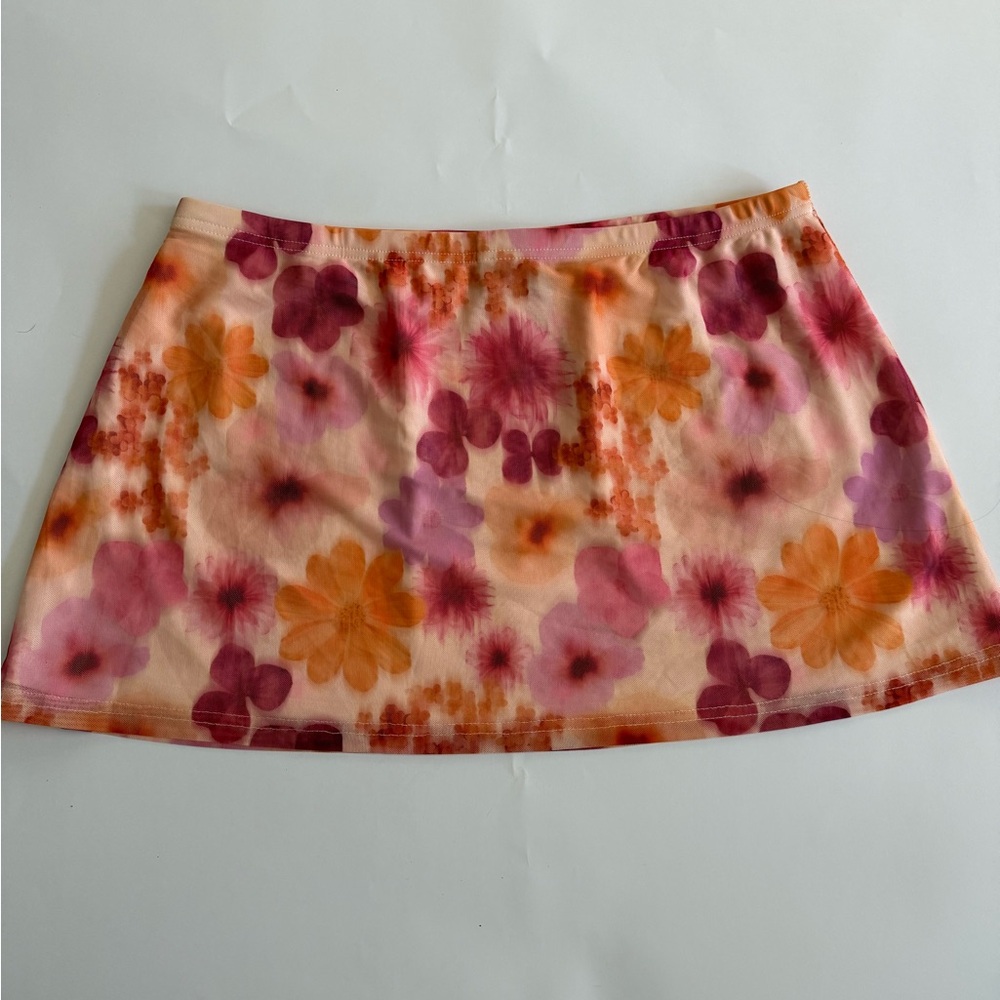 RNWY Runaway the Label Floral Mesh Mini Skirt – Size L